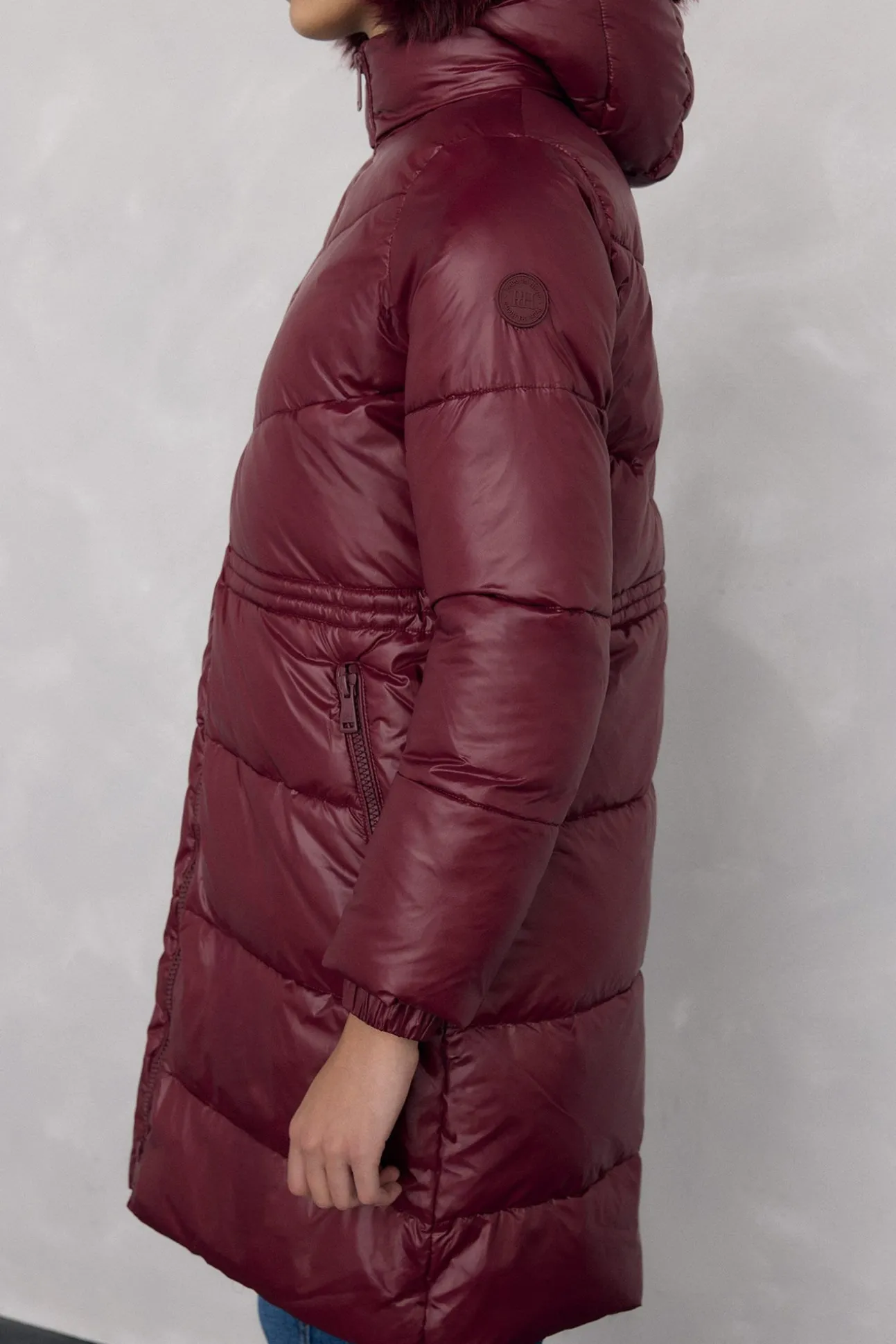 Parka comprida capuz