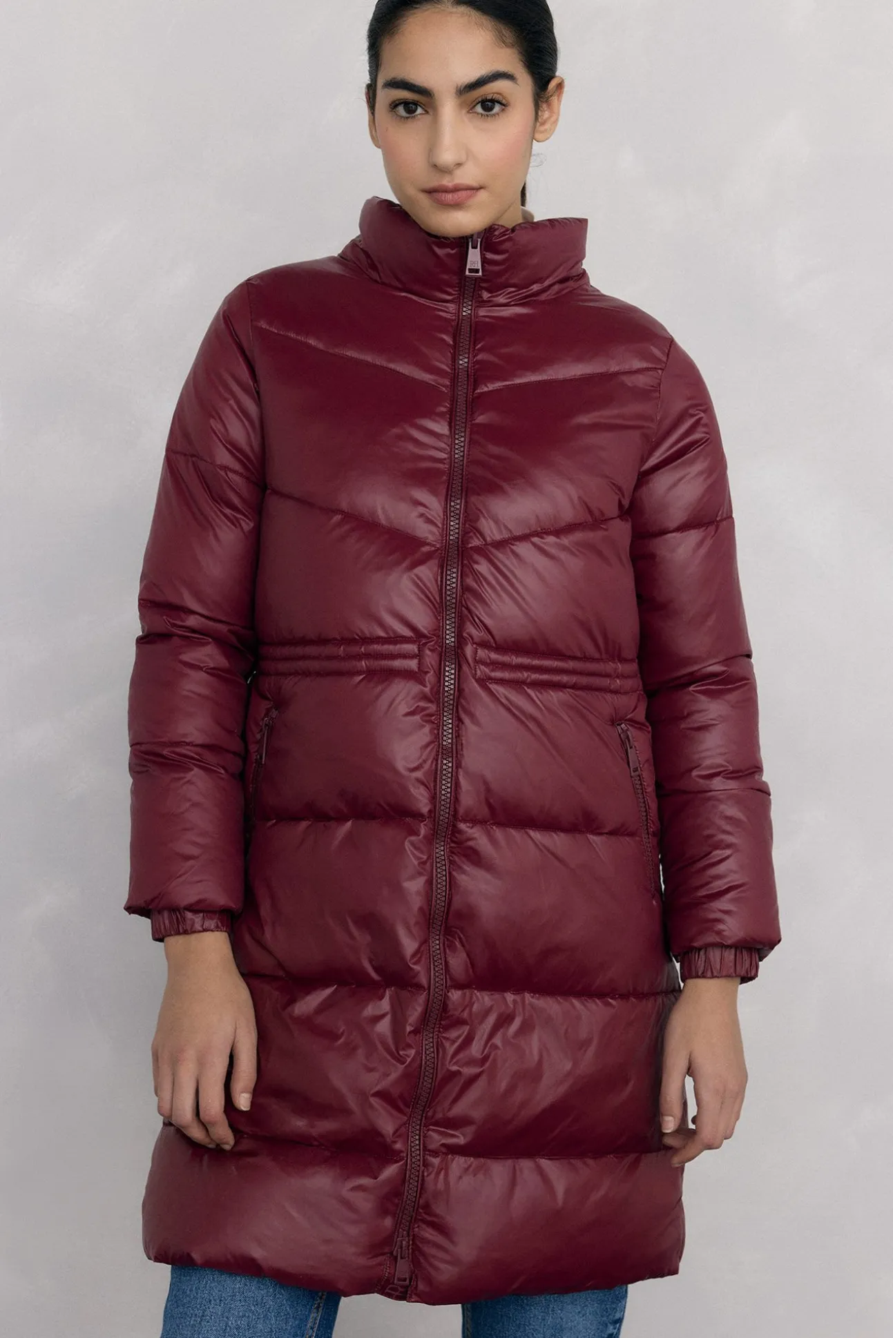 Parka comprida capuz