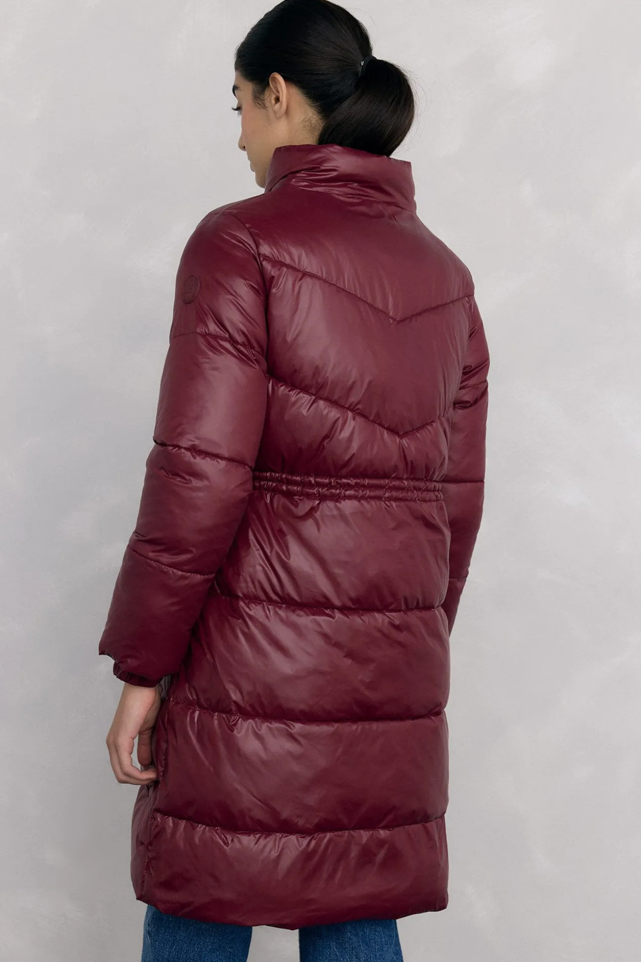 Parka comprida capuz