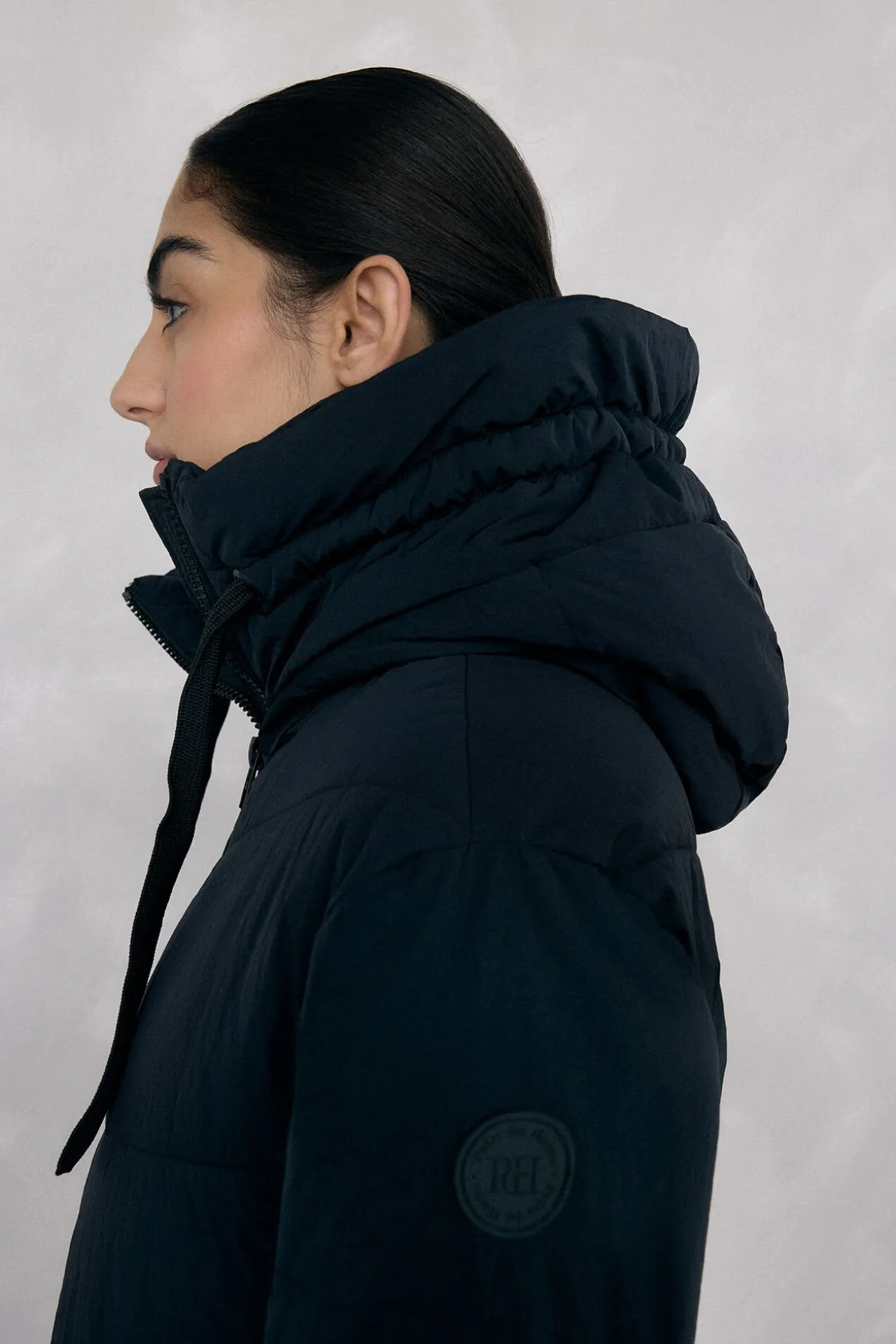 Parka comprida capuz