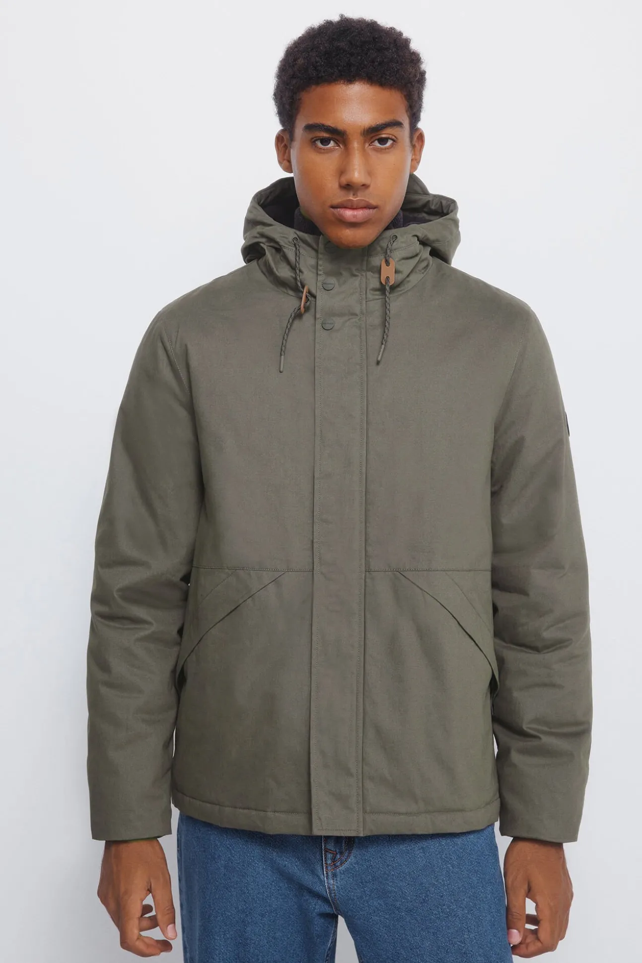 Parka curta acolchoada