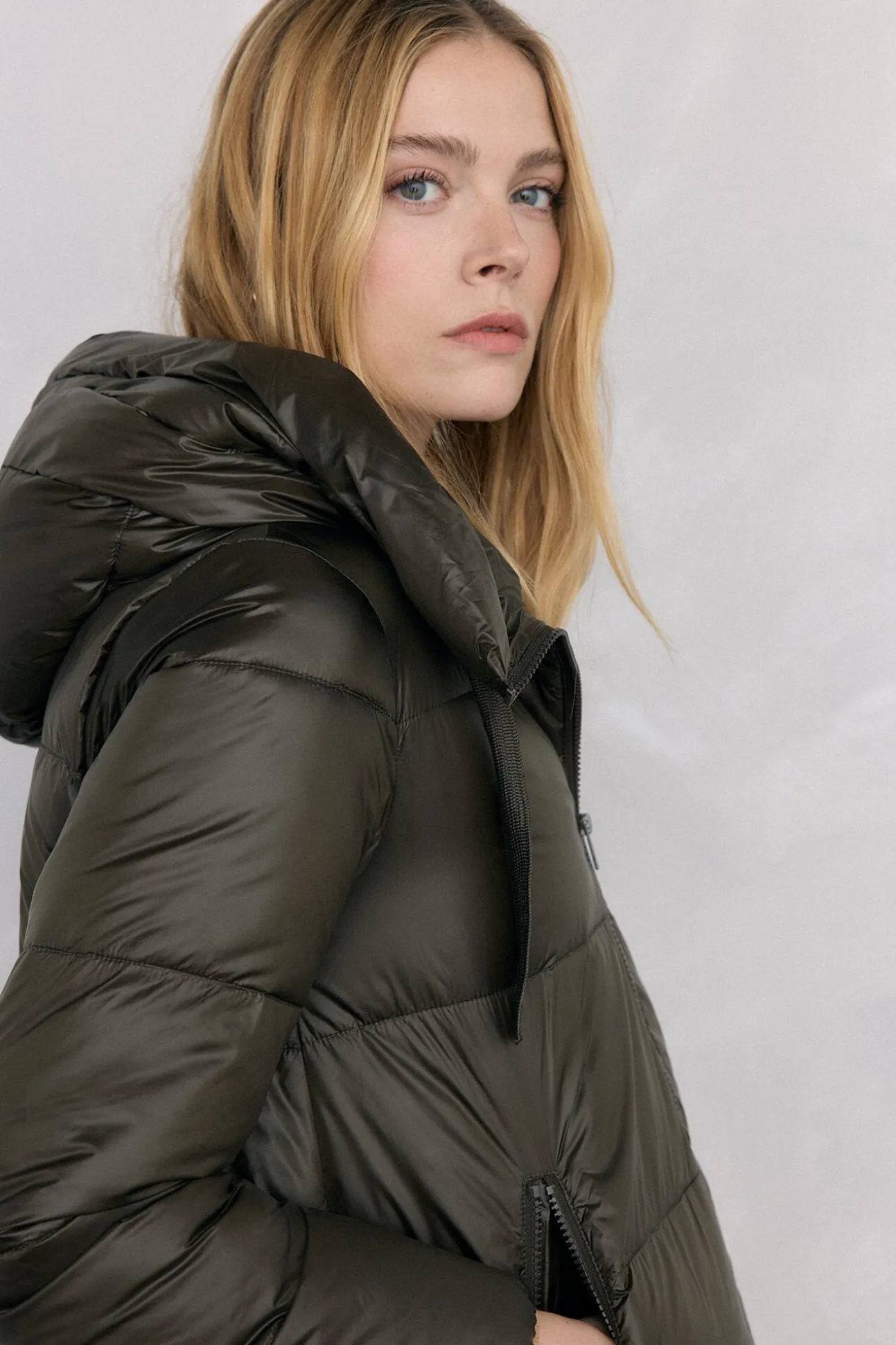 Parka curta capuz