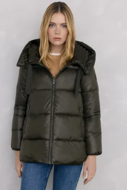 Parka curta capuz