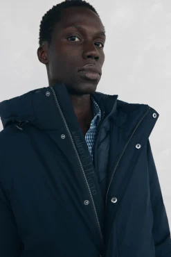 Parka curta capuz
