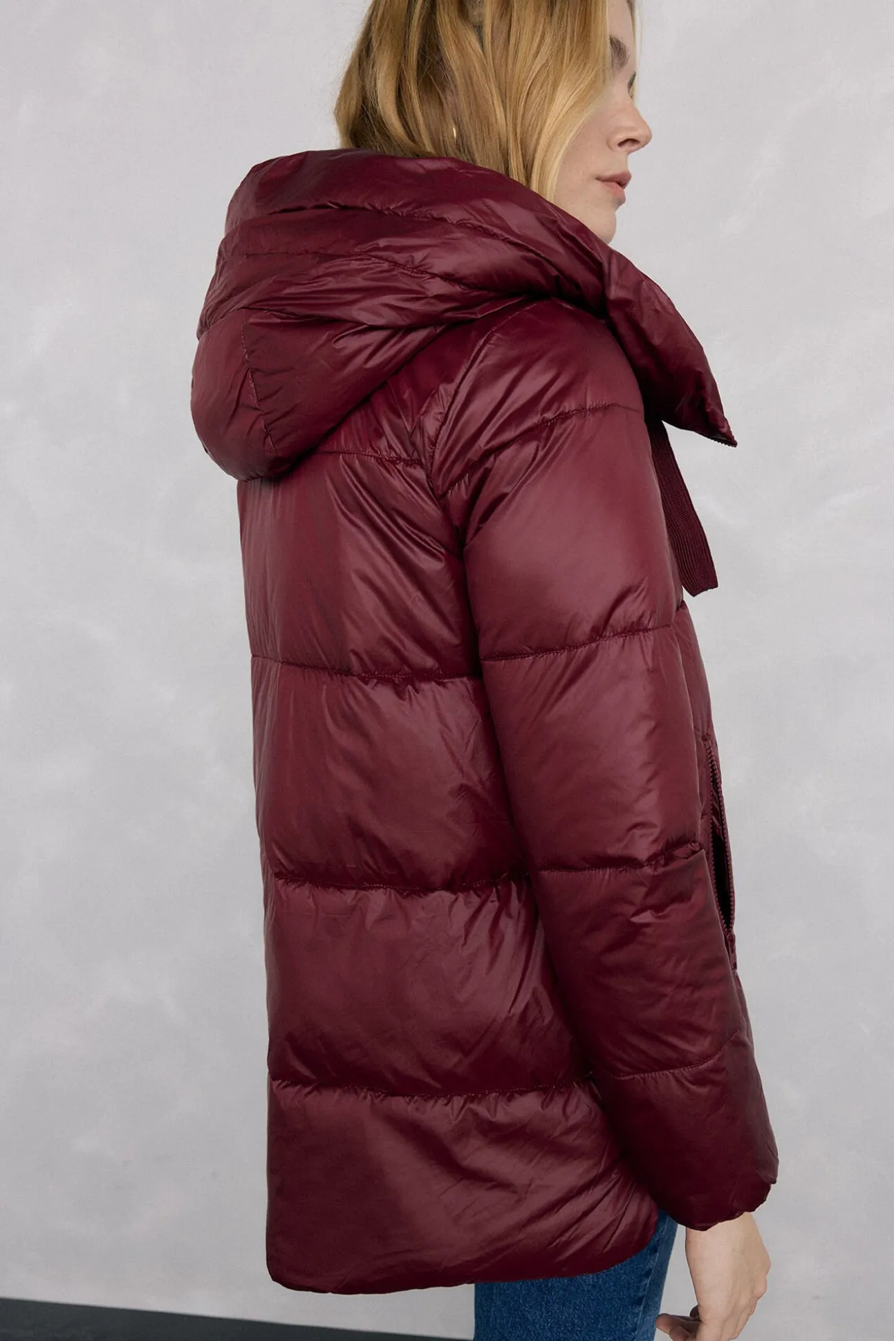 Parka curta capuz