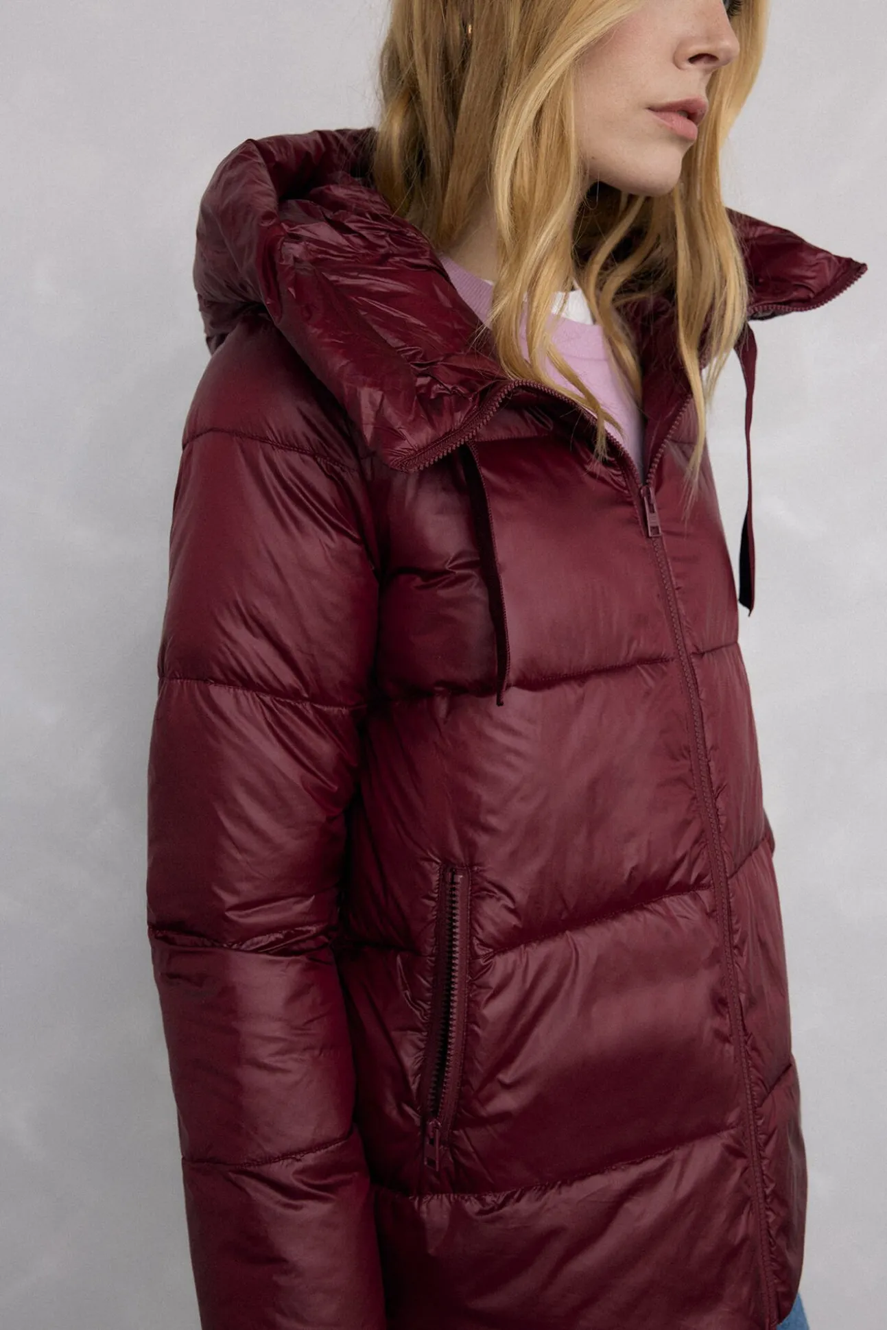 Parka curta capuz