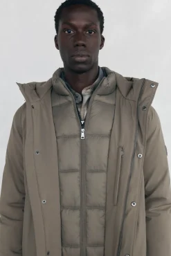 Parka curta capuz