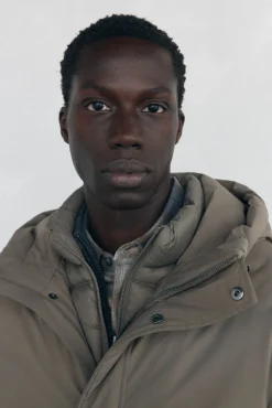 Parka curta capuz