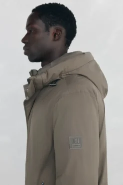 Parka curta capuz