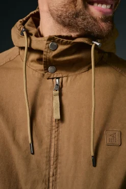 Parka curta de algodão