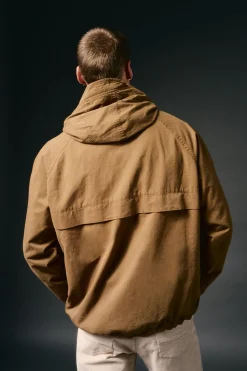 Parka curta de algodão
