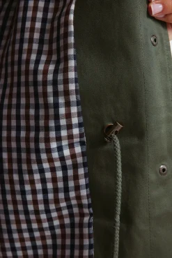 Parka de algodão com capuz
