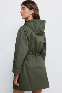 Parka de algodão com capuz
