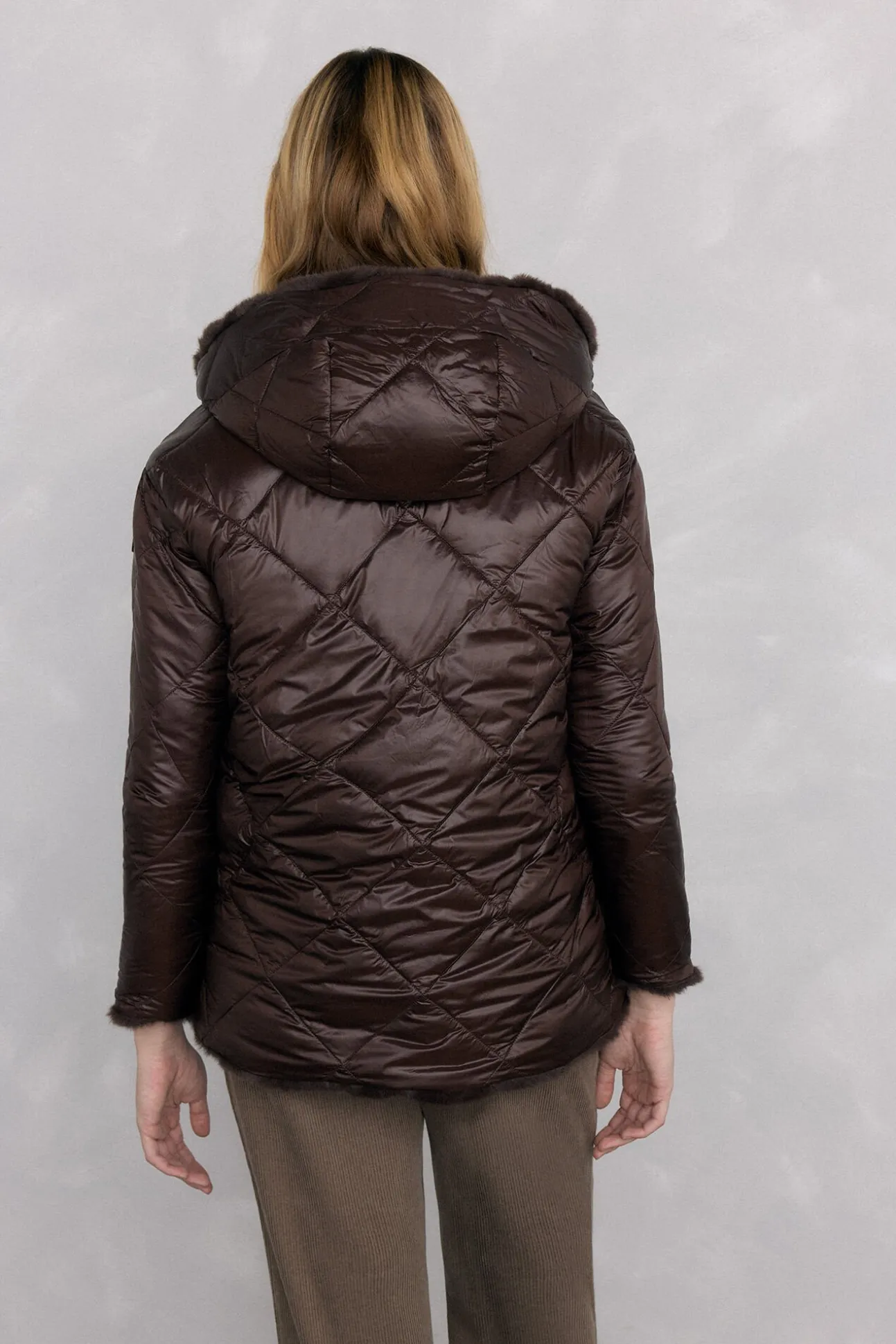 Parka de pele reversível