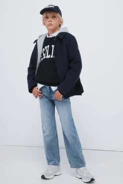 Parka de tecido infantil