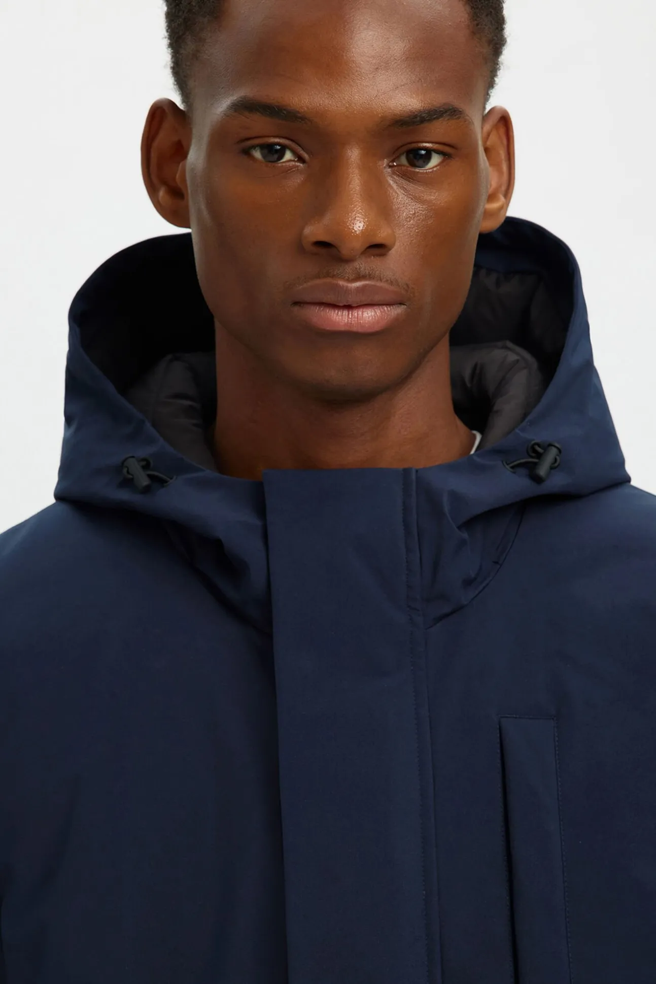 Parka impermeável com capuz
