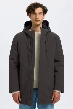 Parka impermeável com capuz