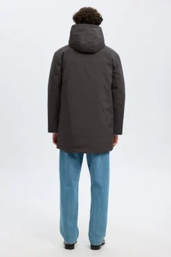 Parka impermeável com capuz