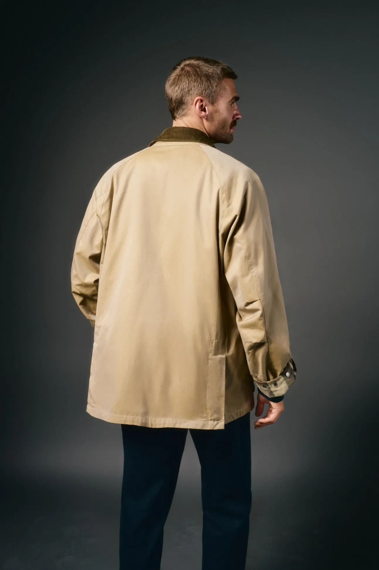 Parka tecido efeito encerado