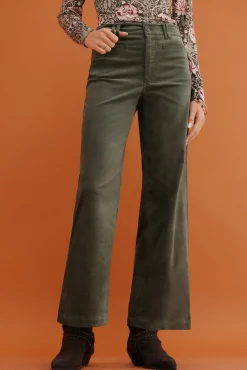 Paulette. Calça de perna larga