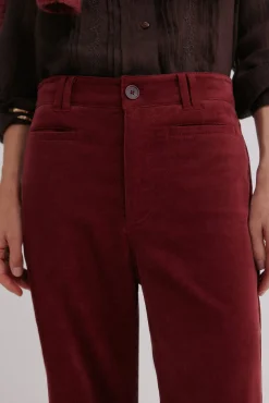 Paulette. Calça de perna larga