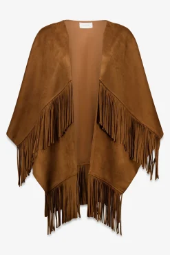 pele poncho de pele sintética