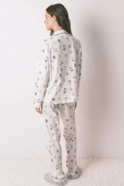 Pijama camiseiro Snoopy 100% algodão