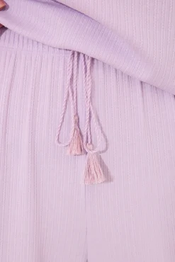 Pijama capri canelado de viscose