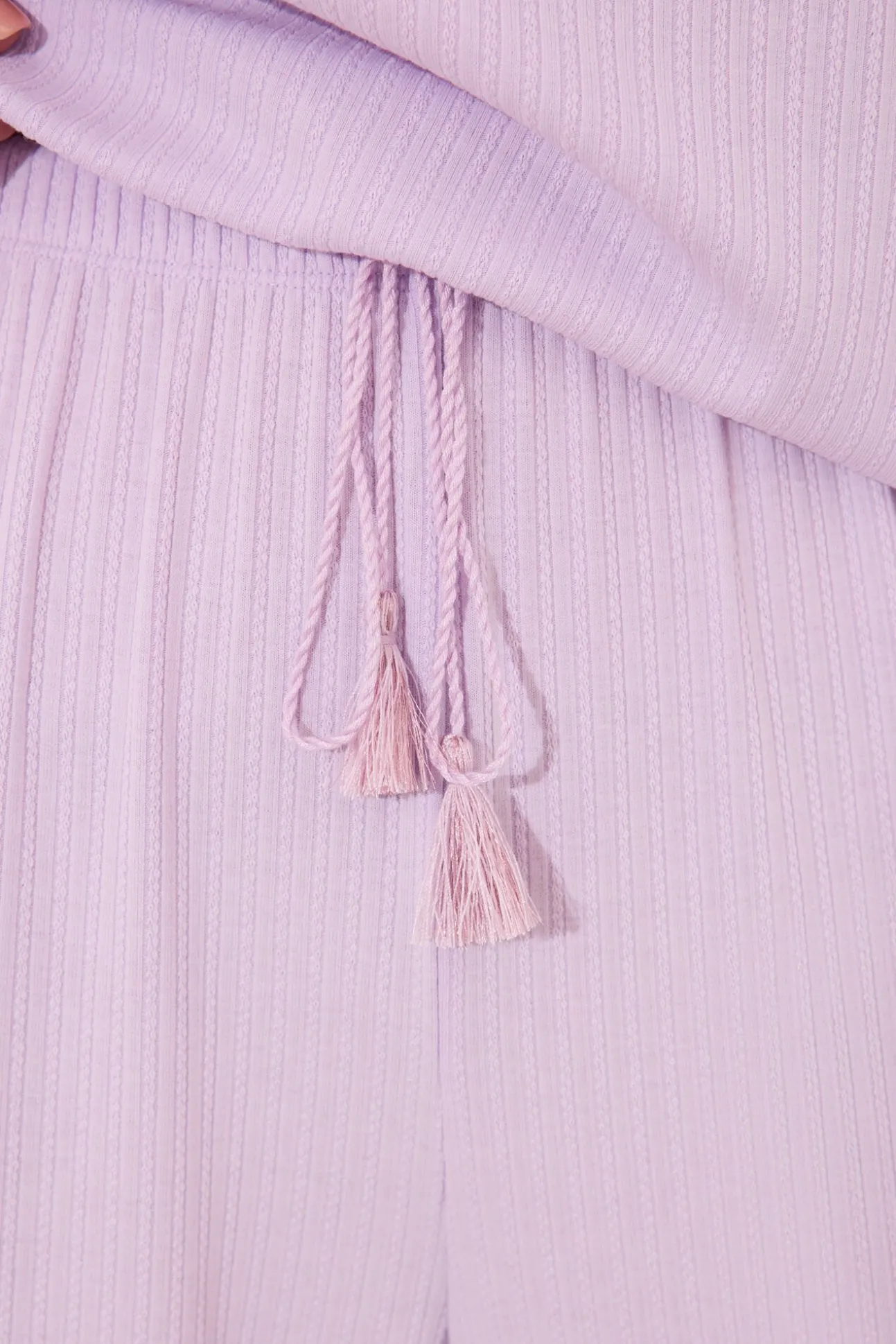 Pijama capri canelado de viscose