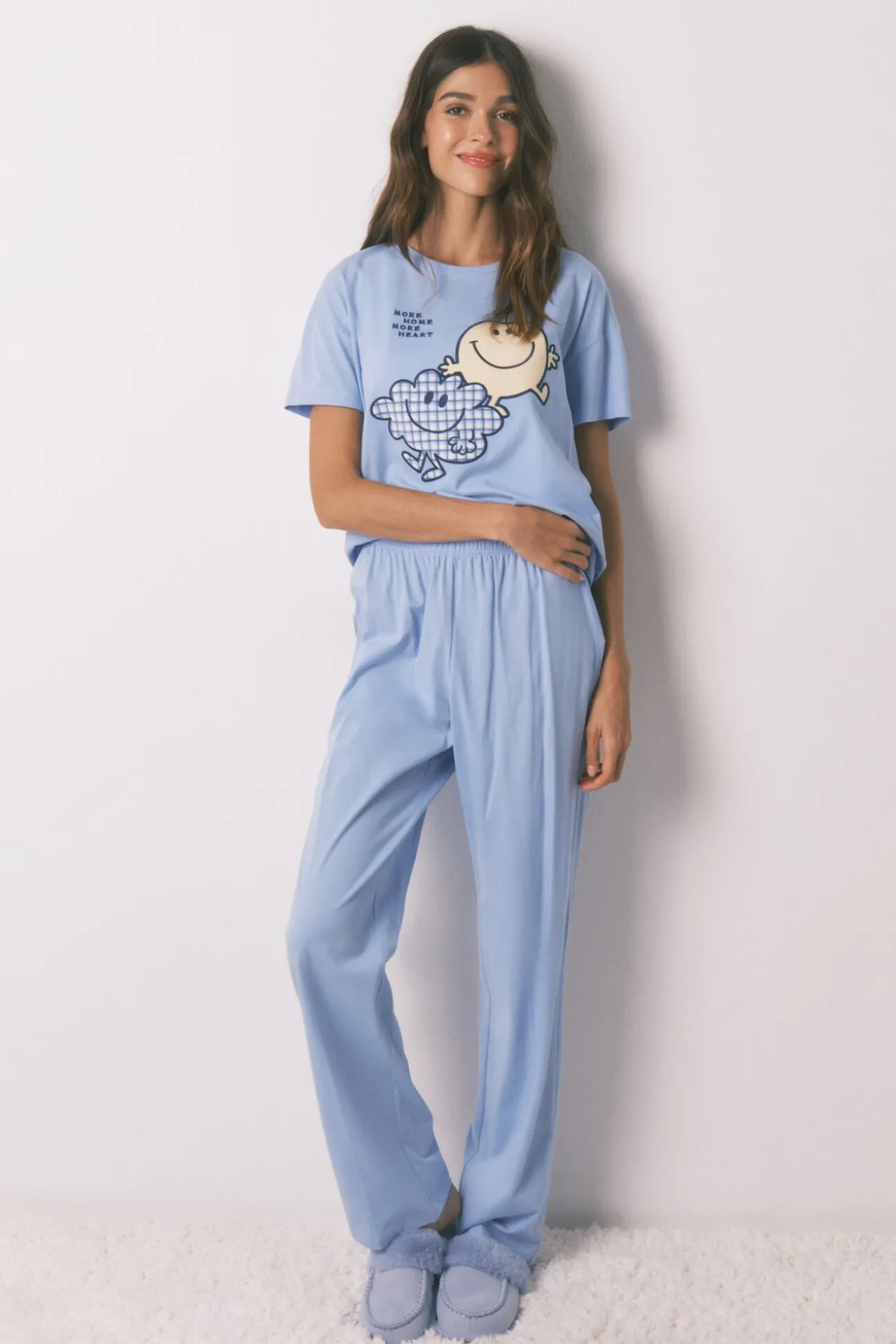 Pijama comprido de manga curta SmileyWorld®