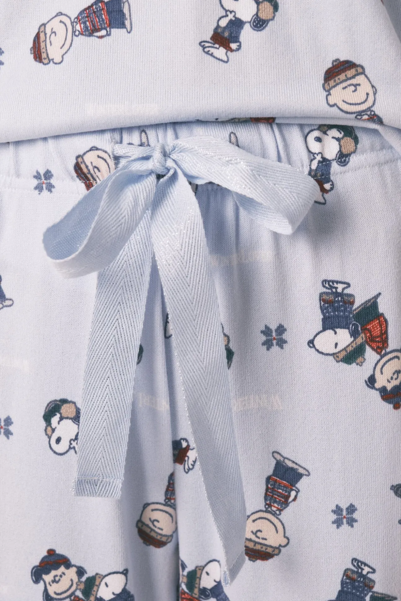 Pijama comprido de manga curta super macio do Snoopy