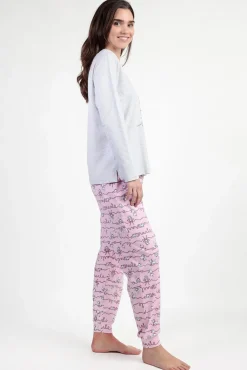 Pijama comprido estampado gato Marie Disney