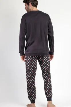 Pijama comprido estampado Snoopy para homem