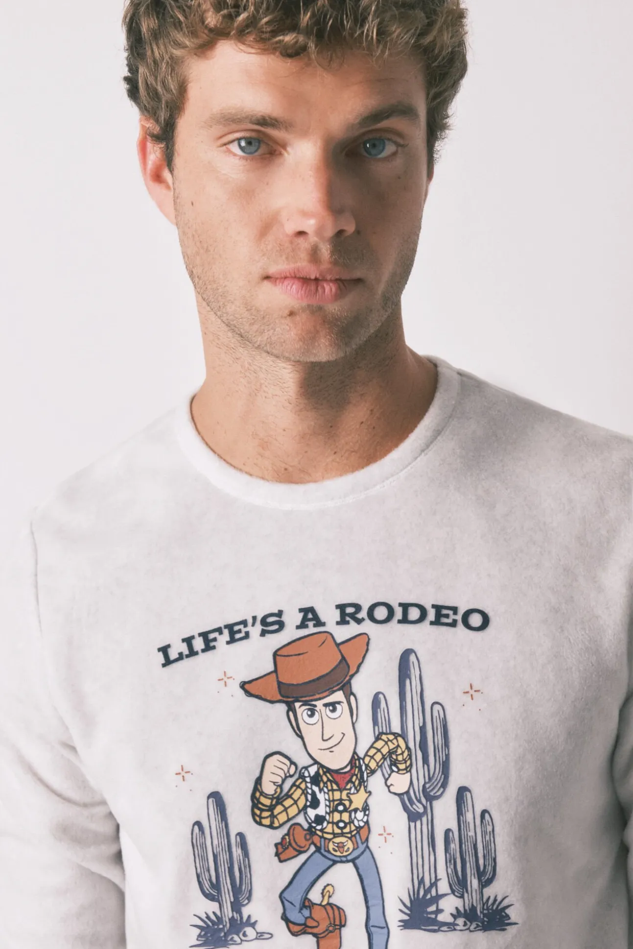 Pijama comprido longo de polar masculino "Woody cowboy"