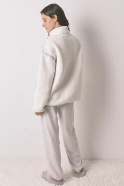 Pijama comprido longo de borrego e polar do Snoopy