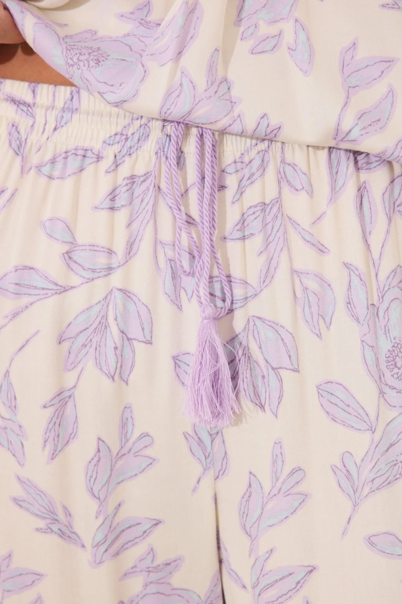 Pijama comprido longo de viscose estampado