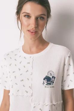 Pijama comprido Mafalda patchwork 100% algodão