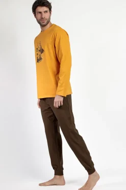 Pijama comprido Mandalorian 100% algodão para homem