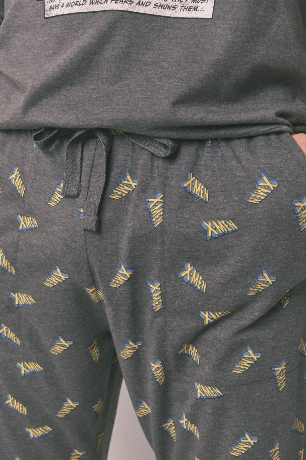 Pijama comprido masculino 100% algodão X Men