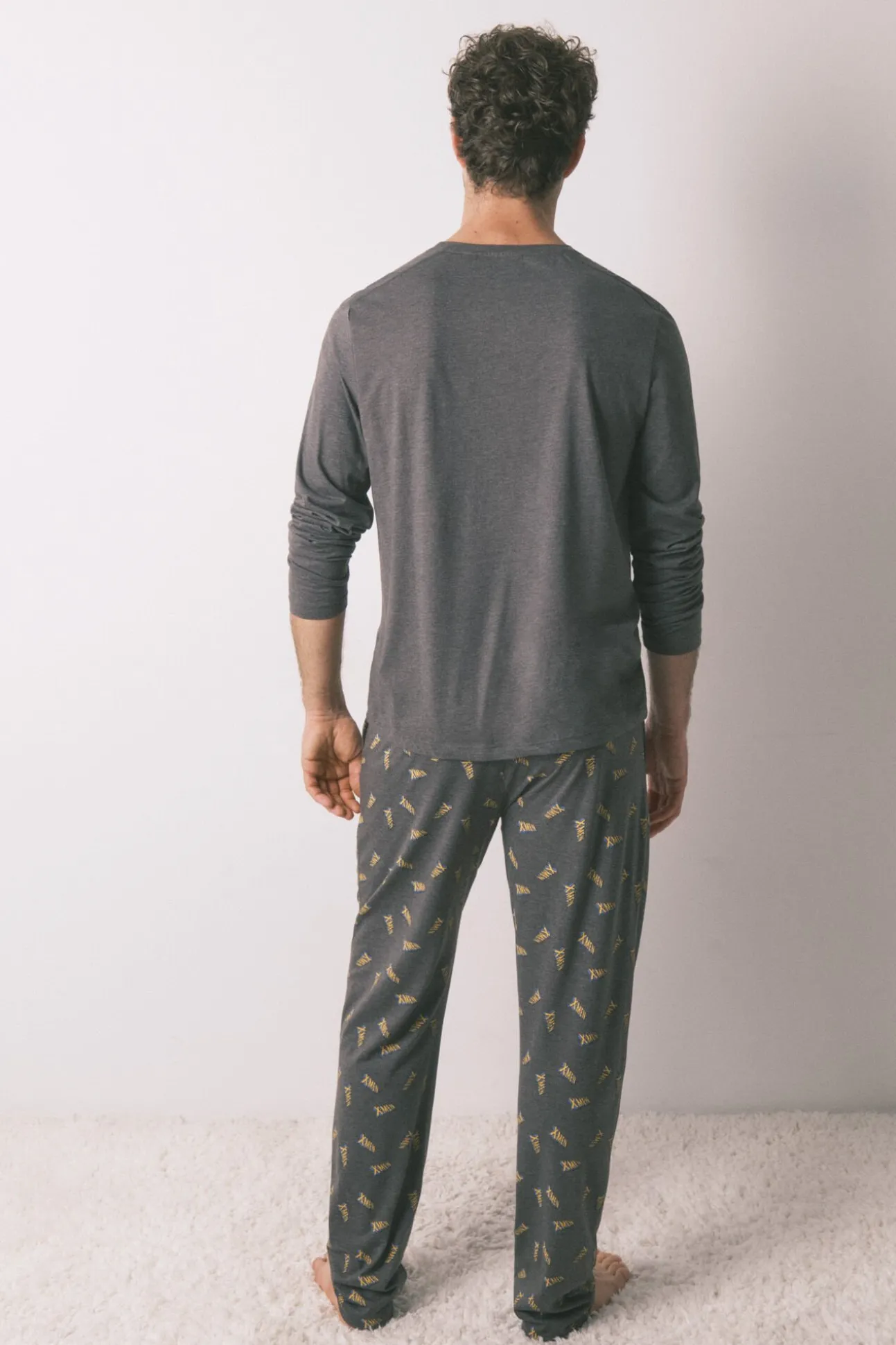 Pijama comprido masculino 100% algodão X Men
