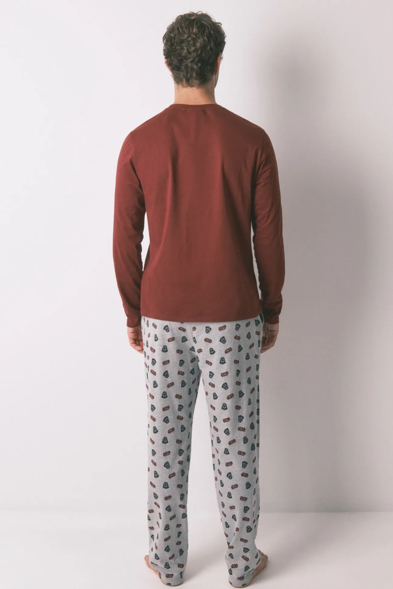 Pijama comprido masculino 100% algodão "Star Wars"