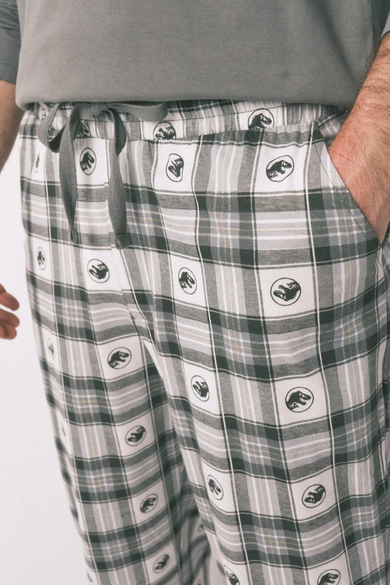 Pijama comprido masculino 100% algodão "Jurassic World"