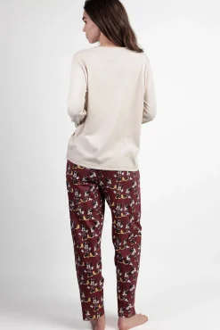 Pijama comprido Minnie Mouse para mulher