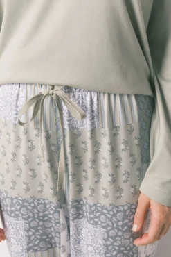 Pijama comprido patchwork super macio