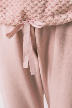 Pijama comprido polar rosa