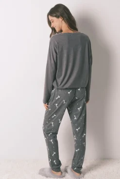Pijama comprido Snoopy 100% algodão