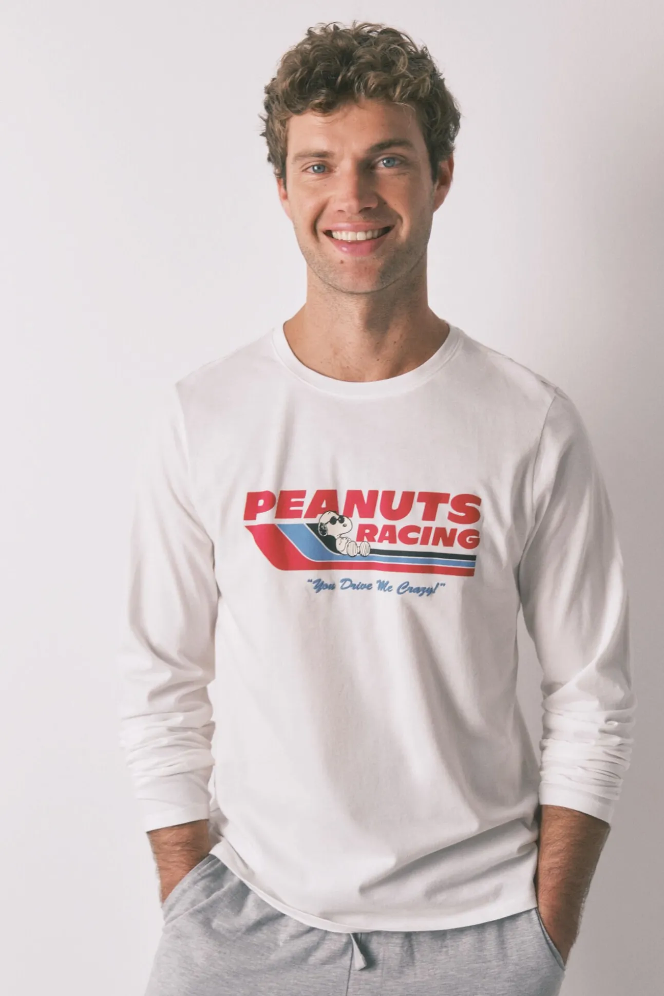 Pijama comprido Snoopy 100% algodão