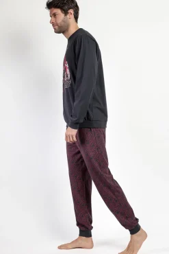 Pijama comprido Star Wars 100% algodão para homem