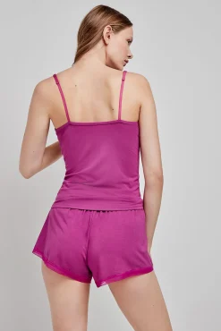 pijama de alças azul