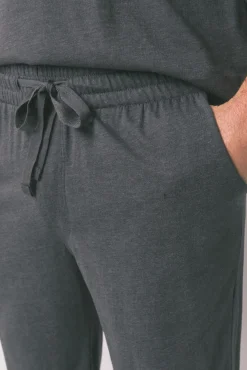 Pijama largo de algodão do Batman cinza